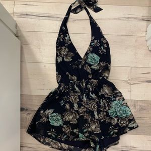 Floral Halter Romper